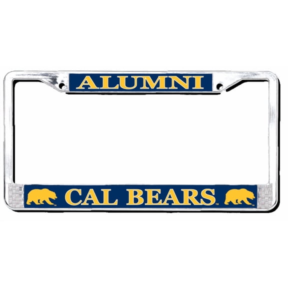 UC Berkeley Alumni Chrome License Plate Frame