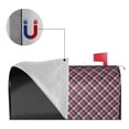 thumbnail image 2 of Yiaed Red Blue Checked Print Mailbox Covers, Magnetic Mailbox Cover, Mail Box Covers for Garden Outdoor Decor Box Covers-25.5x21 in, 2 of 8