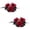 B002- Red Rose (B), variant on Indoor Halloween Table Decorations, Halloween Wreath Rings, Halloween Pumpkin Decorations, Fall Table Decor, 2-Piece Black Orange Artificial Flower Candle Wreath, Haunted House