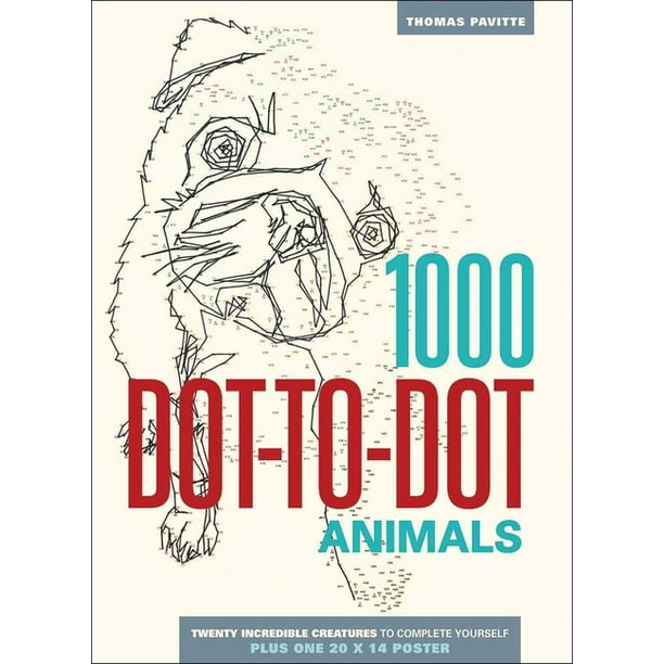 1000 Dot-To-Dot: Animals (Paperback) 