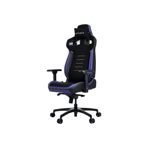 Vertagear PL4800 Ergonomic Big & Tall Gaming Chair featuring ContourMax Lumbar & VertaAir Seat systems - RGB LED Kits Upgradeable - Midnight Purple