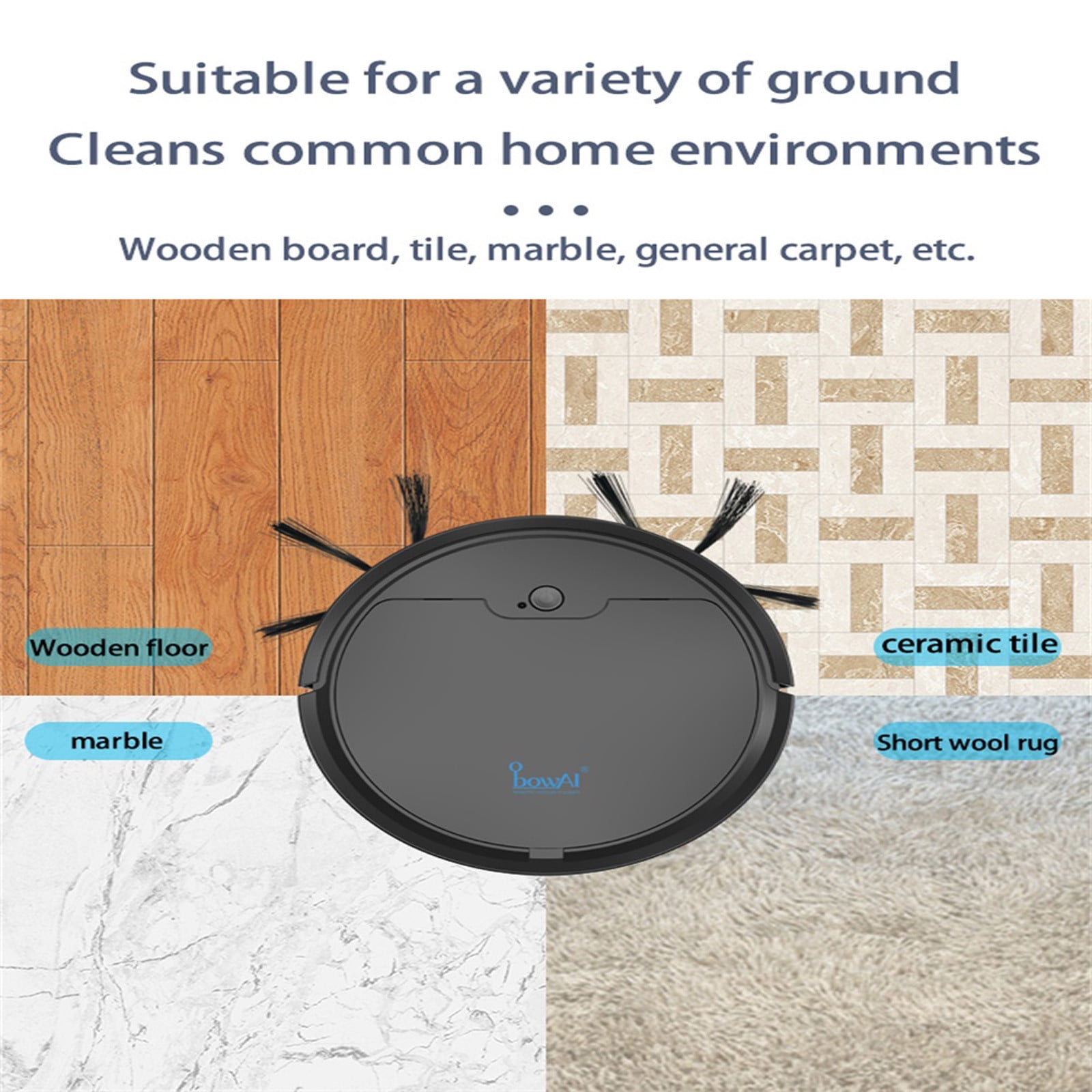 Robot Vacuum and Mop with Auto Dirt Disposal,Smart Cleaning Robot Auto Robotic Vacuum Dry Wet Mopping Cleaner