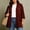 Red, variant on Fnooota Women's Plus Size Cardians with Pockets, 3/4 Sleeve Stretchy Soft Casual Lightweight Women's Open Front Cardigans Gray Size XL-5XL