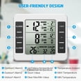 thumbnail image 3 of Rewenti Refrigerator Wireless Indoor Outdoor Freezer Sensor Temperature Monitor with Alarm Temperature Gauge for Kitchen Freezer, 3 of 6
