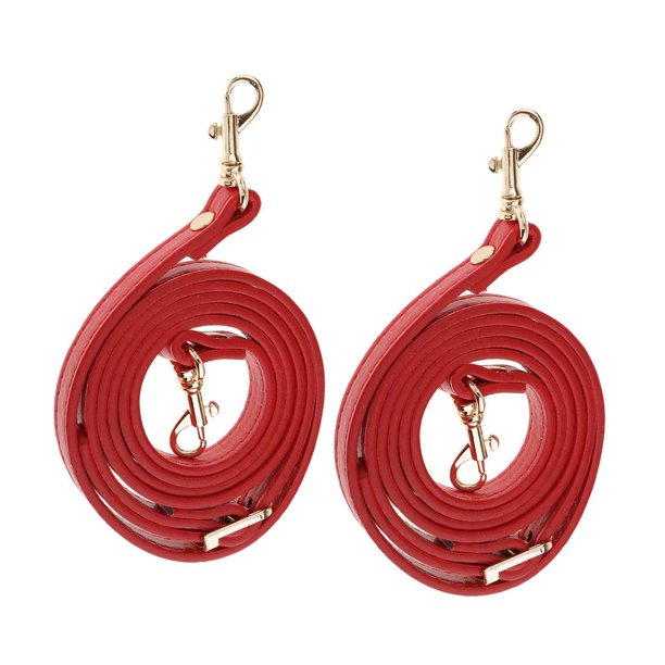 2 piezas de bolsos de cuero ajustables correa de cinturón manijas accesorios de bolsa 120 cm - rojo, Cant. rojo(2) Hugo Correas de bolso 120 cm