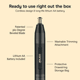 thumbnail image 6 of ConairMAN Battery-Powered Ear and Nose Trimmer, Includes Detailer and Shaver Attachment, 6 of 10