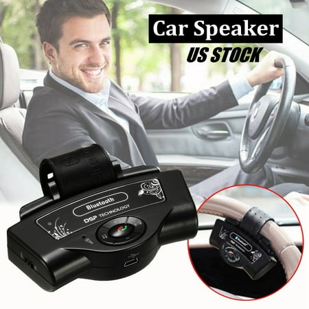 - Dual Standby Wireless bluetooth Handsfree Speaker Phone on Steering Wheel +Free Car Charger for Auto Car