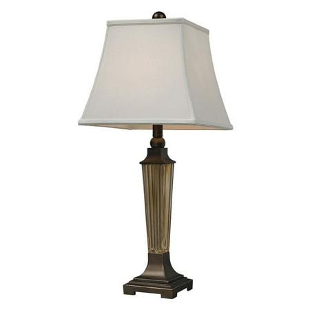 Dimond Products Amber Smoked Glass Table Lamp