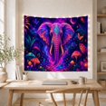 thumbnail image 5 of Moon Stars Frontal with Highly Head Trunk Elephant, Mystical Fantasy for Space Lovers, Galaxy Room Decor, Mother'S Day Gift, Tapestry Wall Hanging for Bedroom and Dorm, 5 of 7