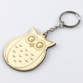 thumbnail image 4 of Llavero de madera colgante búho dibujos animados exquisitos ornamento llavero festival accesorios para bolsa de mochila en paquete paquete 20 paquete sidaley HA012729-00, 4 of 7