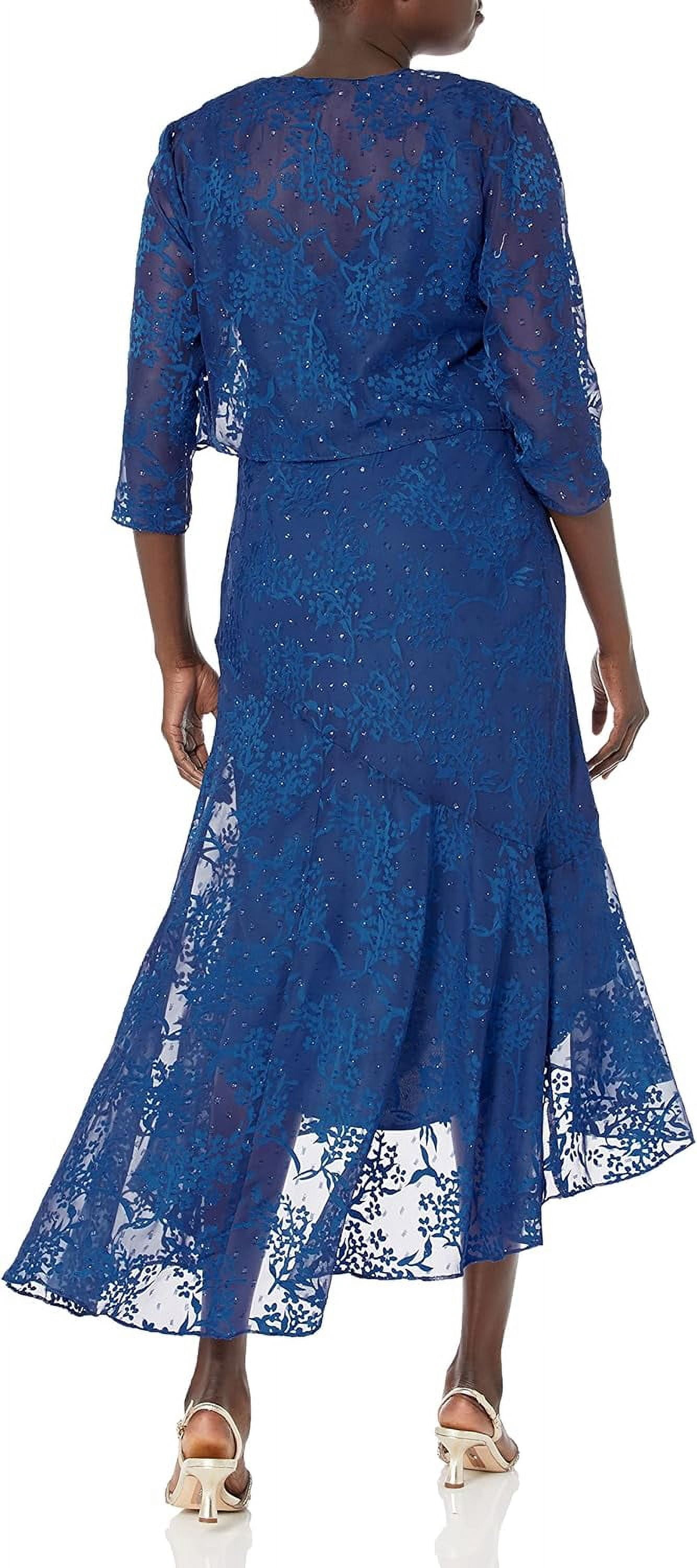 Alex Evenings Women's Sleeveless Printed Chiffon Mid-Length Dress with  Jacket - Walmart.com