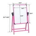 thumbnail image 5 of Portable Magnetic Whiteboard Dry Erase Sided Mark Board with Stand Pink, 5 of 5