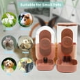 thumbnail image 4 of OhhGo Hanging Automatic Food Water Dispenser, 2Pcs Gravity Pet Feeders and Waterers for Cats, Dogs, Rabbit Cage Food Bowl, Pink, 4 of 13