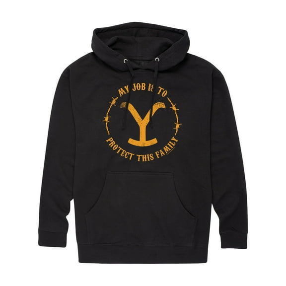 Yellowstone - Protect This Family  - Men'S Fleece Pullover Hoodie