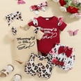 thumbnail image 2 of Sopiago Baby Girl Clothes Romper Shorts Set Floral Summer Outfits Cute Baby Girls Clothes 2PC,12-18 Months, 2 of 7