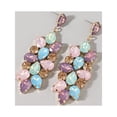 thumbnail image 5 of Pendientes Elegantes Aretes Largos Cristal Boda, 5 of 5