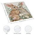 thumbnail image 3 of WYYP Rabbits Flowers Vintage Dinner Napkin for Dining Table Kitchen Daily Party Housewarming Farmhouse Decor 2 PCS, 3 of 7