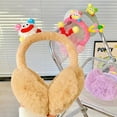 1pcs Colorful Soft Cartoon Animal Plush Ear Warmer Winter Warm Earmuffs