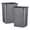 Gray, variant on Superio Large Kitchen Trash Can 13 Gallon, 52 Qt Waste Bin for Kitchen, Garage, Indoor and Outdoor Trash Can (2, Black)