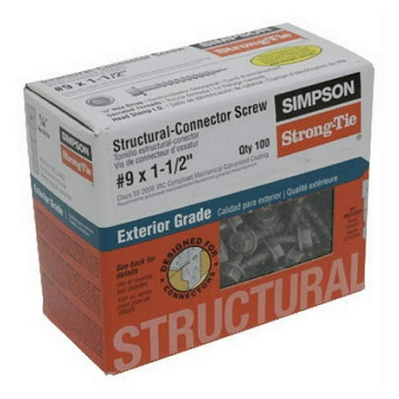 SD9112R100-3PK - #9 x 1-1/2" Connector Screws, 3 Sets of 100 Pack