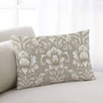 thumbnail image 2 of Light Brown Flowers Throw Pillow Cover 20 x 30 Inch Decorative Pillow Cover Rustic Boho Ethnic Middle Century Lumbar Pillowcase Seasonal Rectangle Cushion Case for Couch Sofa Bed Living Room, 2 of 7