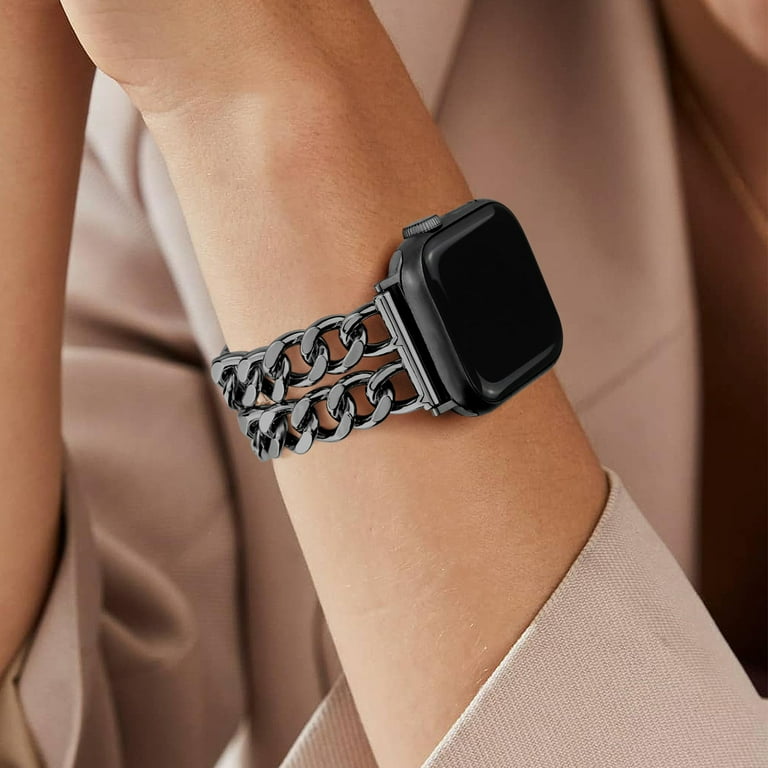 【LLOYD】bracelet apple watch strap 42/44/45 SIZE Compatible With Apple Watch Bands 42/44/45/49mm, Double Link