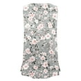 thumbnail image 4 of Plus Size Tank Tops for Women Summer Boho Floral Print Sleeveless Scoop Neck T-Shirts Casual Beach Tees Shirts, 4 of 5