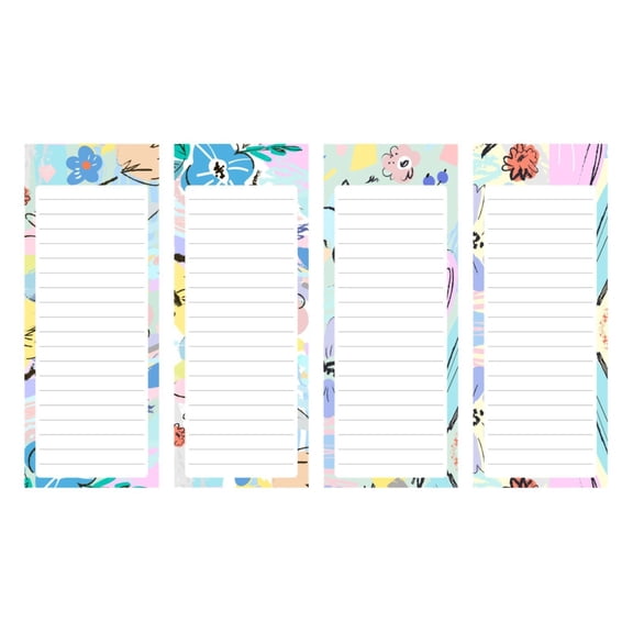 Clearance Under $5 Pedty Stick Note Pads,Tearable Rubber Head Long Notes Simple Daily Horizontal Lines Notepad Daily Plan Time Plan Memorandum,Sticky Notes