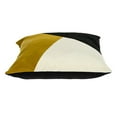 thumbnail image 3 of HomeRoots 476174 6 x 20 x 20 in. Black & Yellow Geometric Zippered 100 Percent Cotton Throw Pillow, 3 of 5