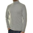 thumbnail image 3 of RAGMAN Suéter de Cuello Tortuga para Hombre - Manga Larga Básico Cuello Tortuga Regular Fit, Punto Simple, Color Sólido Gris L (Large), 3 of 3