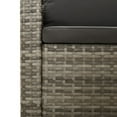 thumbnail image 5 of vidaXL 5 Piece Garden Lounge Set with Cushions Grey Poly Rattan, 5 of 5