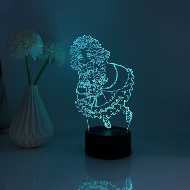 Luz nocturna Identitys Alices Dredges 3D LED que cambia de color