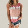 thumbnail image 2 of Lolmot Womens Plus Size Fashion O-Neck Tie Dye Tank Top Loose Fit Printed Stripes Casual T-Shirt Summer Tops Blouse Sleeveless, 2 of 4