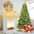 thumbnail image 5 of Spaco Artificial 5FT Christmas Tree with 967 PE/PVC Mixed Branch Tips and 300 UL Warm White Led, Christmas Tree with Hinged Premium & Foldable Base for Indoor Holiday Decoration, Green, 5 of 10