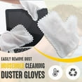 thumbnail image 2 of NSESSHome 10 Pieces White Microfiber Dusting Cloths Gloves, Dust Wipes, Feather Dusters, Grabs and Locks in Dust, Pet Hair Cleaning Possible Disposable Dusting Gloves, 2 of 9