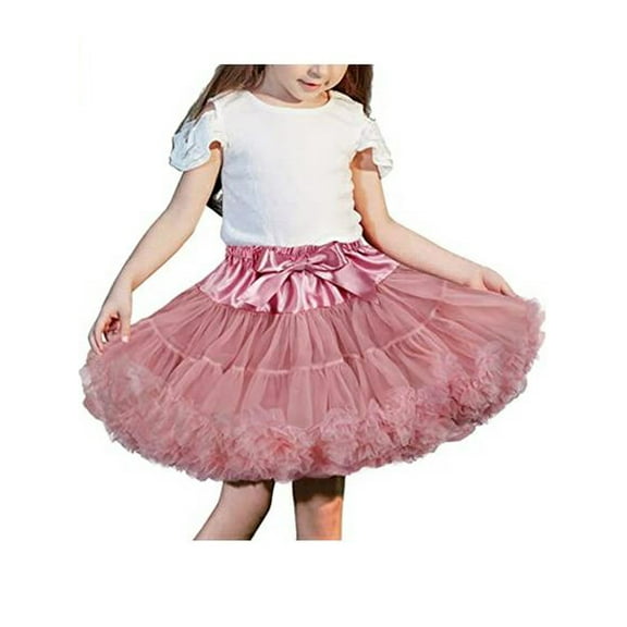Toddler Kid Petticoat Baby Girl Soft Tutu Skirt Fluffy Pettiskirt Princess Ballet Dance Tulle Skirts