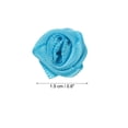 thumbnail image 2 of Unique Bargains Mini Satin Ribbon Roses Tiny Fabric Flowers Embellishments Rosettes Applique Blue 30 Pcs, 2 of 5