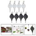 thumbnail image 3 of 4 Pack Plant Hook Pulley, Retractable Plant Hanger Black /White Black, 3 of 9