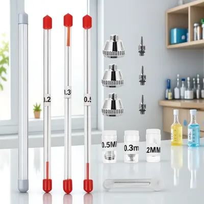 UPOUART 10PCS Replacement Needles and Tips Stainless Steel Set for Beginners and Hobbyists Back to School Supplies