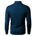 thumbnail image 4 of H2H Mens Casual Slim Fit Pullover Sweaters Long Sleeve Knitted Fabric Tops 1/4 Quarter Neck Style (CMOSWL057), 4 of 6