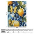thumbnail image 4 of ARISTURING Blueberries Lemons Butterflies Flannel Blanket Exquisite Gifts for All Seasons Soft Plush Blankets 40x50in, 4 of 6