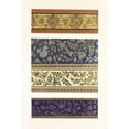 thumbnail image 2 of John Charles Robinson 17x24 Black Ornate Framed Double Matted Museum Art Print Titled: Patterns of Indian Lacquered Work from Writing Boxes (1858), 2 of 5