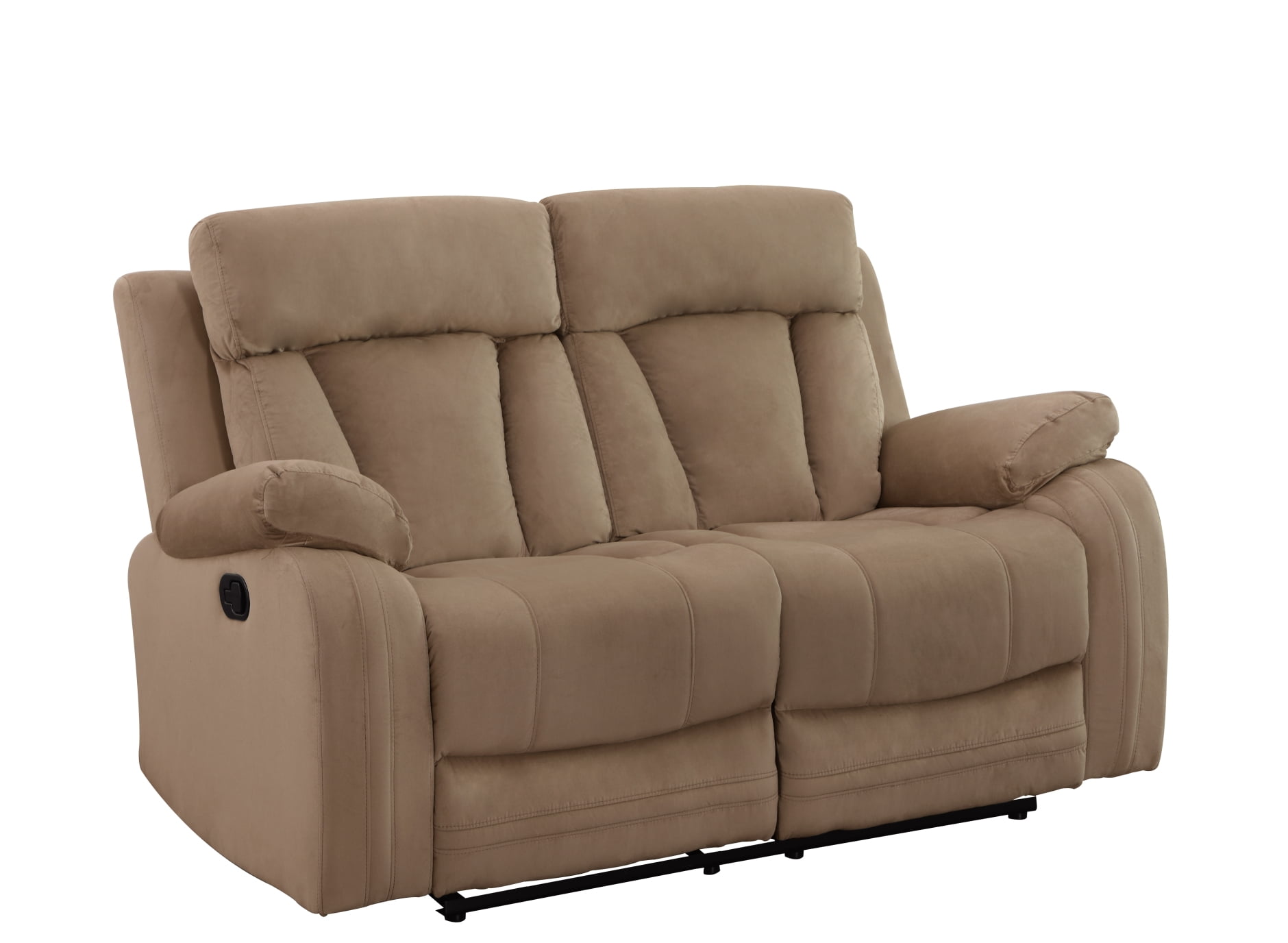 Reclining Fabric Loveseat, Soft and Comfortable Loveseat Recliner Sofa