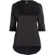 thumbnail image 1 of Anne Klein Blusa de túnica de satén para mujer, negro, grande Anne Klein Sayo, 1 of 1