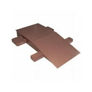 Vestil Manufacturing 984580 Steel Wheel Riser Ramp, Brown - 20000 lbs