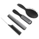 thumbnail image 2 of Juego de peines multifuncionales para el cabello, peine de cola de 9 filas, peine de doble diente, herramientas de peinado, conjunto negro, 4 Uds., 2 of 14