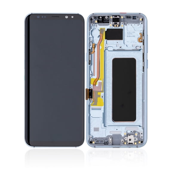 Replacement OLED Assembly With Frame Compatible For Samsung Galaxy S8 Plus (Aftermarket Plus) (Coral Blue)