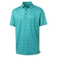 thumbnail image 2 of DTWOOO Men's Golf Shirts Short Sleeve Print Performance Moisture Wicking Dry Fit Golf Polo Shirts for Men, 2 of 8