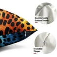 thumbnail image 3 of Colorful Leopard Print Pillow Cover - Leopard Throw Pillow Covers Set of 2 Animal Skin Texture Throw Pillow Covers 12x20 Inches for Home Couch Sofa Outdoor, 3 of 6