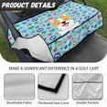 thumbnail image 6 of Whosucclay Heart-Shaped Corgi Pattern Washable Golf Cart Seat Cover, Anti‑Scratch One-Step Mount Golf Cart Seat Protector for Club Car EZGO Yamaha, 52.36" x 32.28", 6 of 7